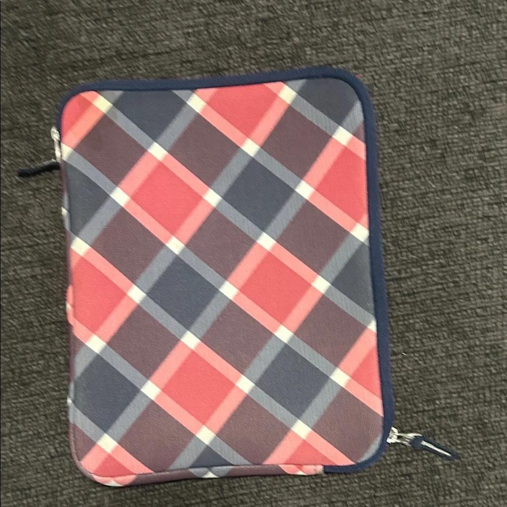 Tommy Hilfiger Plaid Laptop Sleeve in Red and Gray - Picture 6 of 6